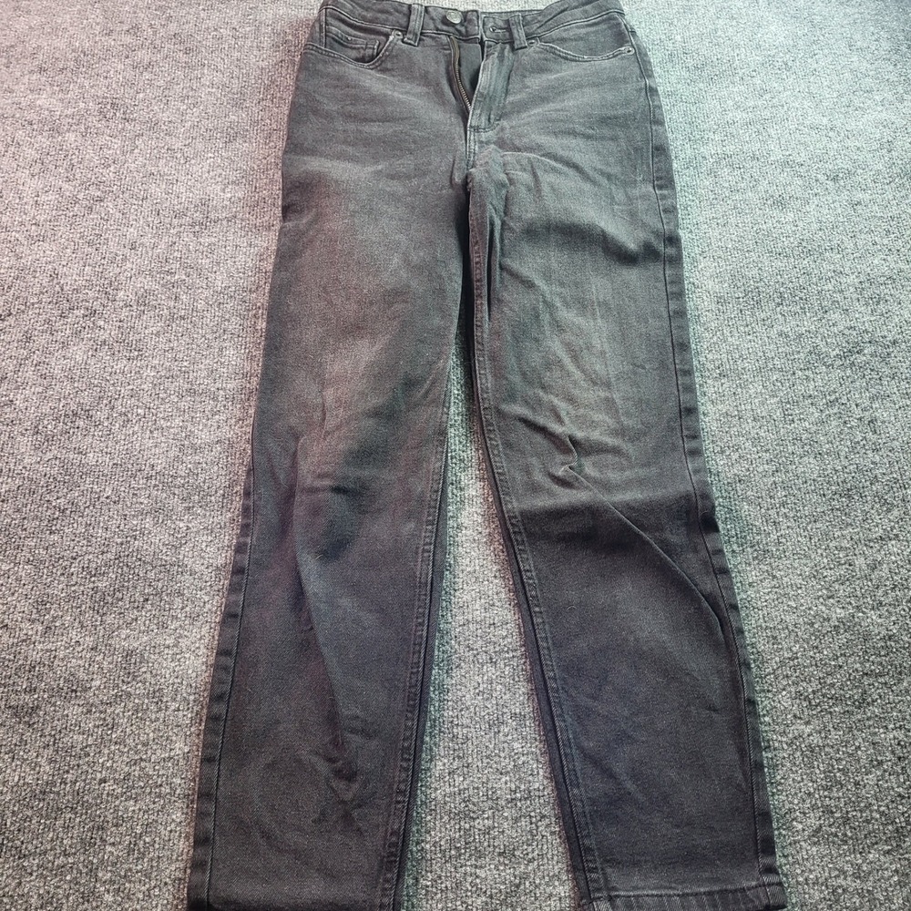 HOUSE Slim Mom Jeans Black Washed Denim Women's Size 32 EU - Picture 4 of 7